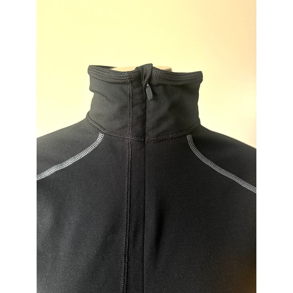 Mountain Hardwear Butter Zippity Long Sleeve Shirt Black – Athletic Outdoor Top - Picture 8 of 8